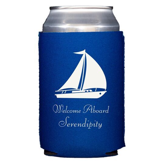 Large Sailboat Collapsible Koozies